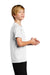 Nike 840178 Youth Legend Dri-Fit Moisture Wicking Short Sleeve Crewneck T-Shirt White Model Side