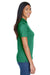 UltraClub 8404 Womens Cool & Dry Moisture Wicking Short Sleeve Polo Shirt Forest Green Model Side