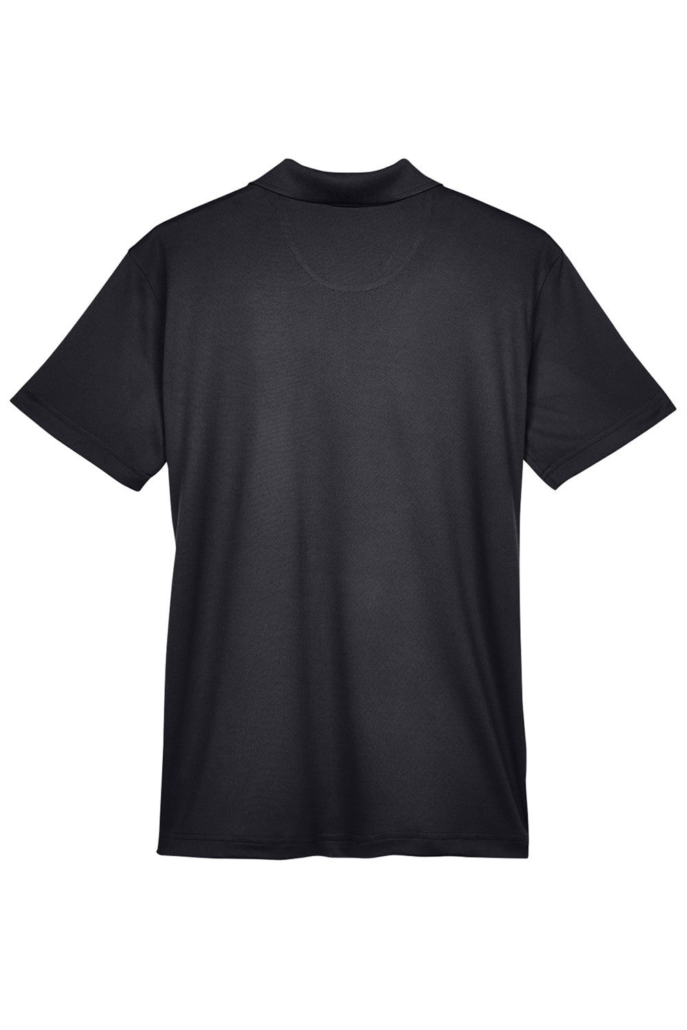 UltraClub 8404 Womens Cool & Dry Moisture Wicking Short Sleeve Polo Shirt Black Flat Back