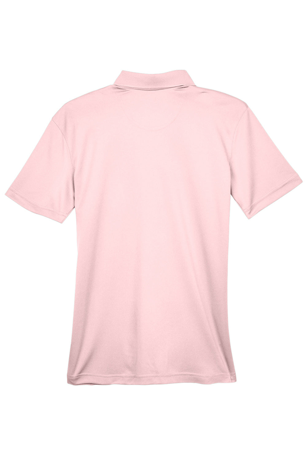 UltraClub 8404 Womens Cool & Dry Moisture Wicking Short Sleeve Polo Shirt Pink Flat Back