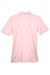 UltraClub 8404 Womens Cool & Dry Moisture Wicking Short Sleeve Polo Shirt Pink Flat Back
