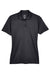 UltraClub 8404 Womens Cool & Dry Moisture Wicking Short Sleeve Polo Shirt Black Flat Front
