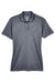 UltraClub 8404 Womens Cool & Dry Moisture Wicking Short Sleeve Polo Shirt Charcoal Grey Flat Front