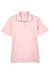 UltraClub 8404 Womens Cool & Dry Moisture Wicking Short Sleeve Polo Shirt Pink Flat Front