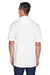 UltraClub 8405/8405T Mens Cool & Dry Moisture Wicking Short Sleeve Polo Shirt White Model Back
