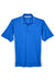 UltraClub 8406 Mens Cool & Dry Moisture Wicking Short Sleeve Polo Shirt Royal Blue/White Flat Front