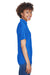 UltraClub 8414 Womens Cool & Dry Elite Performance Moisture Wicking Short Sleeve Polo Shirt Royal Blue Model Side
