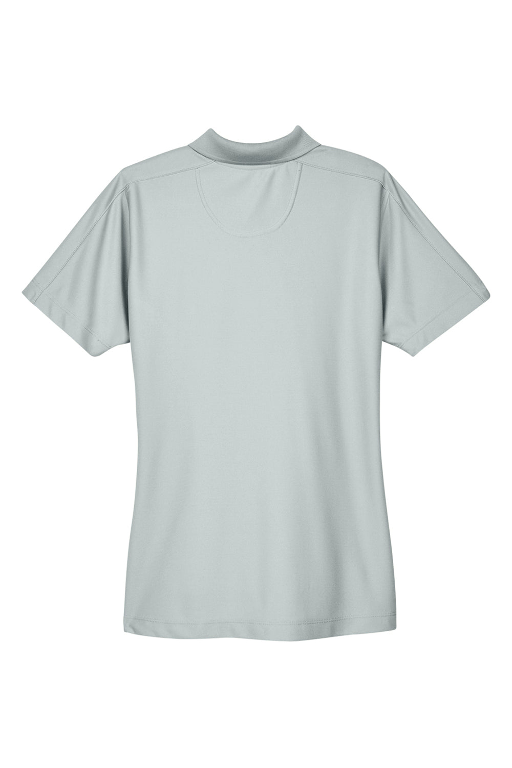 UltraClub 8414 Womens Cool & Dry Elite Performance Moisture Wicking Short Sleeve Polo Shirt Grey Flat Back