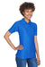 UltraClub 8414 Womens Cool & Dry Elite Performance Moisture Wicking Short Sleeve Polo Shirt Royal Blue Model 3q