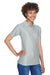 UltraClub 8414 Womens Cool & Dry Elite Performance Moisture Wicking Short Sleeve Polo Shirt Grey Model 3q
