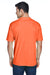 UltraClub 8420 Mens Cool & Dry Performance Moisture Wicking Short Sleeve Crewneck T-Shirt Bright Orange Model Back