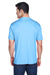 UltraClub 8420 Mens Cool & Dry Performance Moisture Wicking Short Sleeve Crewneck T-Shirt Columbia Blue Model Back