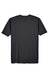 UltraClub 8420 Mens Cool & Dry Performance Moisture Wicking Short Sleeve Crewneck T-Shirt Black Flat Back