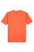 UltraClub 8420 Mens Cool & Dry Performance Moisture Wicking Short Sleeve Crewneck T-Shirt Bright Orange Flat Front