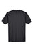 UltraClub 8420 Mens Cool & Dry Performance Moisture Wicking Short Sleeve Crewneck T-Shirt Black Flat Front
