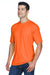 UltraClub 8420 Mens Cool & Dry Performance Moisture Wicking Short Sleeve Crewneck T-Shirt Bright Orange Model 3q
