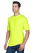 UltraClub 8420 Mens Cool & Dry Performance Moisture Wicking Short Sleeve Crewneck T-Shirt Bright Yellow Model 3q