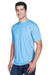UltraClub 8420 Mens Cool & Dry Performance Moisture Wicking Short Sleeve Crewneck T-Shirt Columbia Blue Model 3q