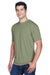 UltraClub 8420 Mens Cool & Dry Performance Moisture Wicking Short Sleeve Crewneck T-Shirt Military Green Model 3q