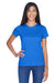UltraClub 8420L Womens Cool & Dry Performance Moisture Wicking Short Sleeve Crewneck T-Shirt Royal Blue Model Front