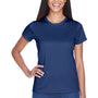 UltraClub Womens Cool & Dry Performance Moisture Wicking Short Sleeve Crewneck T-Shirt - Navy Blue - Closeout
