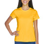 UltraClub Womens Cool & Dry Performance Moisture Wicking Short Sleeve Crewneck T-Shirt - Gold - Closeout