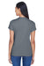 UltraClub 8420L Womens Cool & Dry Performance Moisture Wicking Short Sleeve Crewneck T-Shirt Charcoal Grey Model Back