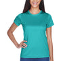 UltraClub Womens Cool & Dry Performance Moisture Wicking Short Sleeve Crewneck T-Shirt - Jade Green - Closeout