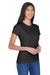 UltraClub 8420L Womens Cool & Dry Performance Moisture Wicking Short Sleeve Crewneck T-Shirt Black Model 3q