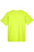 UltraClub 8420Y Youth Cool & Dry Performance Moisture Wicking Short Sleeve Crewneck T-Shirt Bright Yellow Flat Back