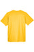 UltraClub 8420Y Youth Cool & Dry Performance Moisture Wicking Short Sleeve Crewneck T-Shirt Gold Flat Back