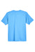 UltraClub 8420Y Youth Cool & Dry Performance Moisture Wicking Short Sleeve Crewneck T-Shirt Columbia Blue Flat Back