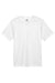 UltraClub 8420Y Youth Cool & Dry Performance Moisture Wicking Short Sleeve Crewneck T-Shirt White Flat Front