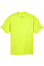 UltraClub 8420Y Youth Cool & Dry Performance Moisture Wicking Short Sleeve Crewneck T-Shirt Bright Yellow Flat Front