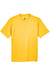 UltraClub 8420Y Youth Cool & Dry Performance Moisture Wicking Short Sleeve Crewneck T-Shirt Gold Flat Front