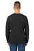 J America 8424JA Mens Premium Fleece Crewneck Sweatshirt Black Model Back
