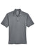 UltraClub 8425 Mens Cool & Dry Performance Moisture Wicking Short Sleeve Polo Shirt Charcoal Grey Flat Front