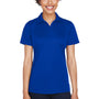 UltraClub Womens Cool & Dry Performance Moisture Wicking Short Sleeve Polo Shirt - Royal Blue - Closeout