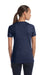 Bella + Canvas 8435 Womens Short Sleeve Deep V-Neck T-Shirt Navy Blue Model Back
