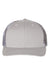 Richardson Hats 112PM Mens Printed Mesh Snapback Trucker Hat Silver Grey/Grey Camo Flat Front