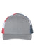 Richardson Hats 112PM Mens Printed Mesh Snapback Trucker Hat Heather Grey/Stars & Stripes Flat Front