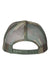 Richardson Hats 112PM Mens Printed Mesh Snapback Trucker Hat Loden Green/Green Camo Flat Back