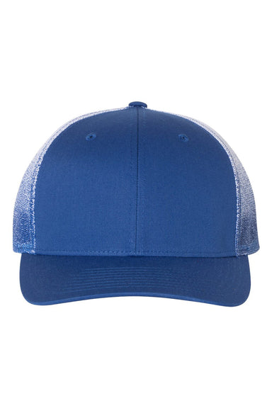 Richardson 112PM Mens Printed Mesh Trucker Hat Royal Blue/Royal to White Fade Flat Front