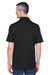 UltraClub 8445 Mens Cool & Dry Performance Moisture Wicking Short Sleeve Polo Shirt Black Model Back