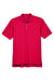 UltraClub 8445 Mens Cool & Dry Performance Moisture Wicking Short Sleeve Polo Shirt Red Flat Front