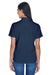 UltraClub 8445L Womens Cool & Dry Performance Moisture Wicking Short Sleeve Polo Shirt Navy Blue Model Back