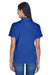UltraClub 8445L Womens Cool & Dry Performance Moisture Wicking Short Sleeve Polo Shirt Cobalt Blue Model Back