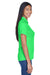 UltraClub 8445L Womens Cool & Dry Performance Moisture Wicking Short Sleeve Polo Shirt Cool Green Model Side