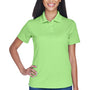 UltraClub Womens Cool & Dry Performance Moisture Wicking Short Sleeve Polo Shirt - Light Green - Closeout