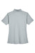 UltraClub 8445L Womens Cool & Dry Performance Moisture Wicking Short Sleeve Polo Shirt Silver Grey Flat Back